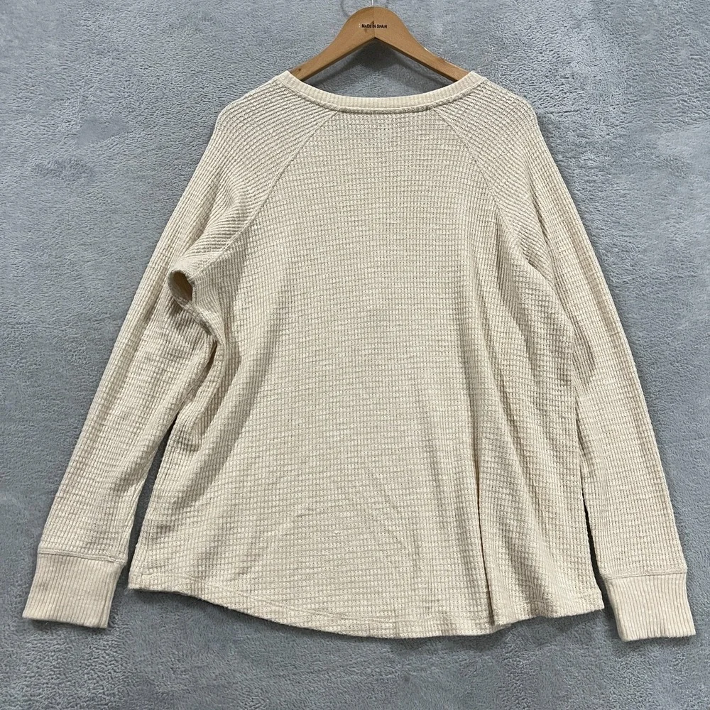 American Eagle Sweater‎ Mens Large Waffle Knit Pullover Fisherman Barn Y2K